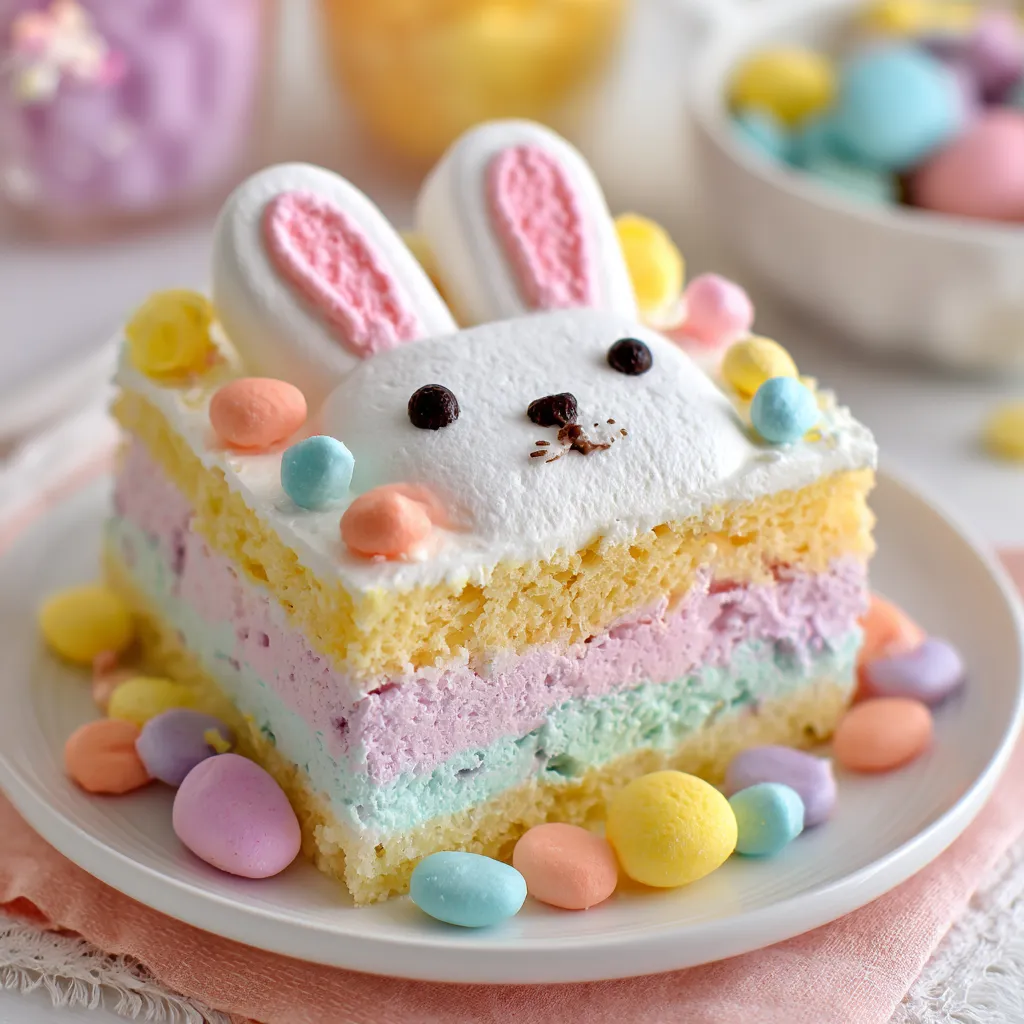 Fresh baked poke cake with hole