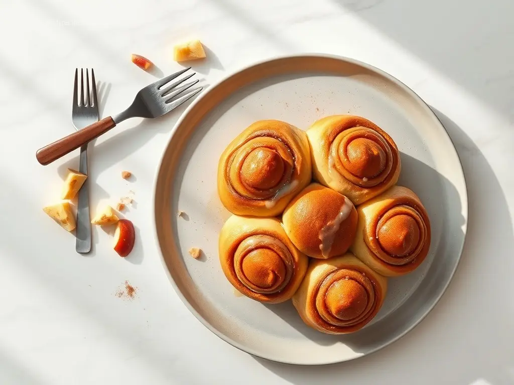 Warm Apple Cinnamon Overnight Rolls for Thanksgiving