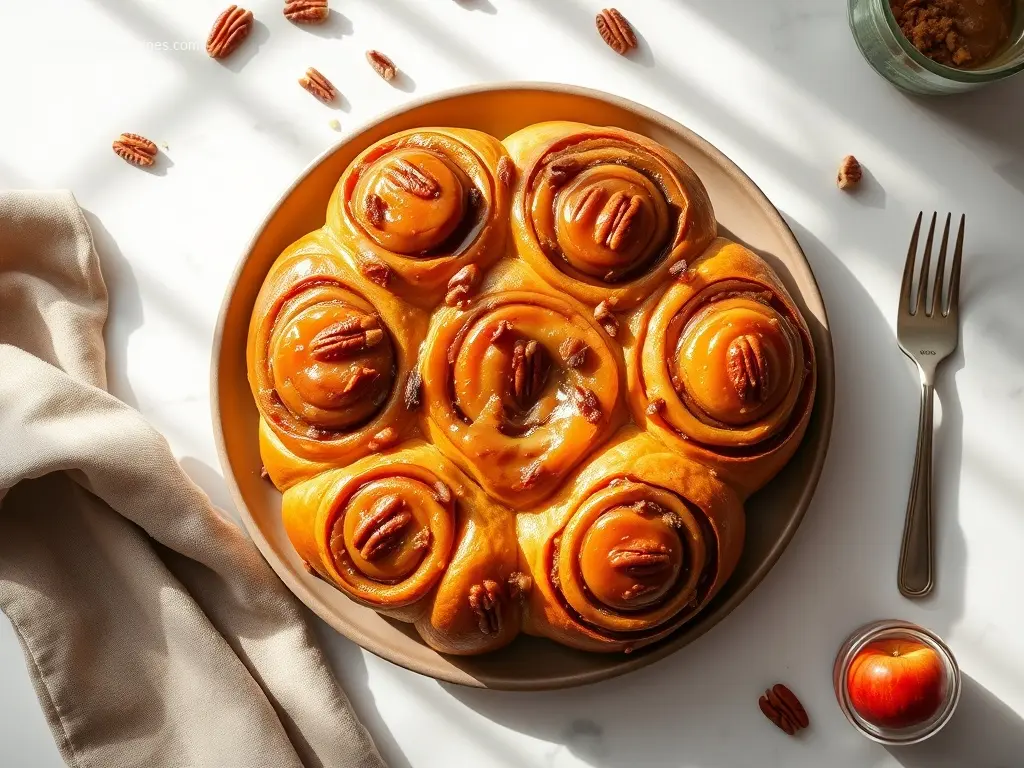 Delicious Apple Pecan Sticky Buns for Thanksgiving Morning