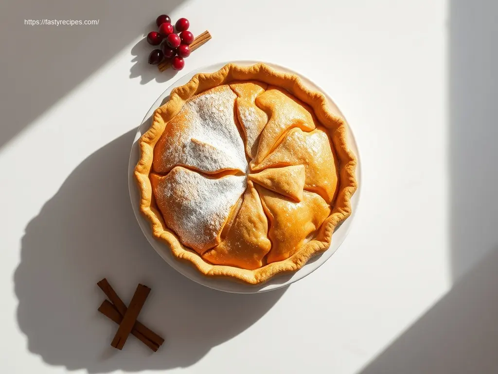 Classic Apple Pie with Buttery Crust: 3 Steps 2 Classic Apple Pie with Buttery Crust overhead view