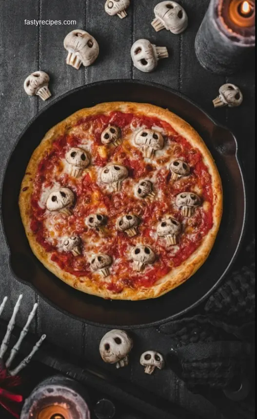 Halloween Ghost Pizza for fun party food ideas