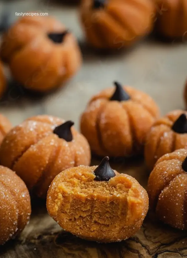 Pumpkin Cheesecake Truffles on white plate