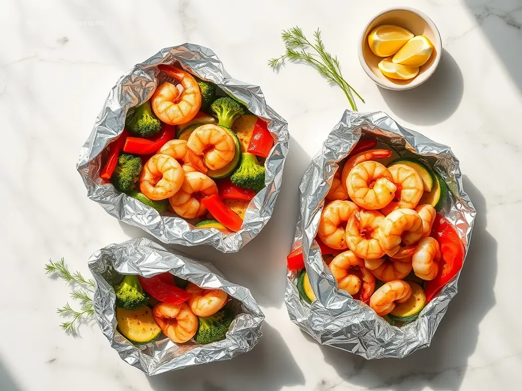 Shrimp and Veggie Foil Packets: 9 Tips for Grilling Them 2 Delicious shrimp and veggie foil packets for a healthy dinner