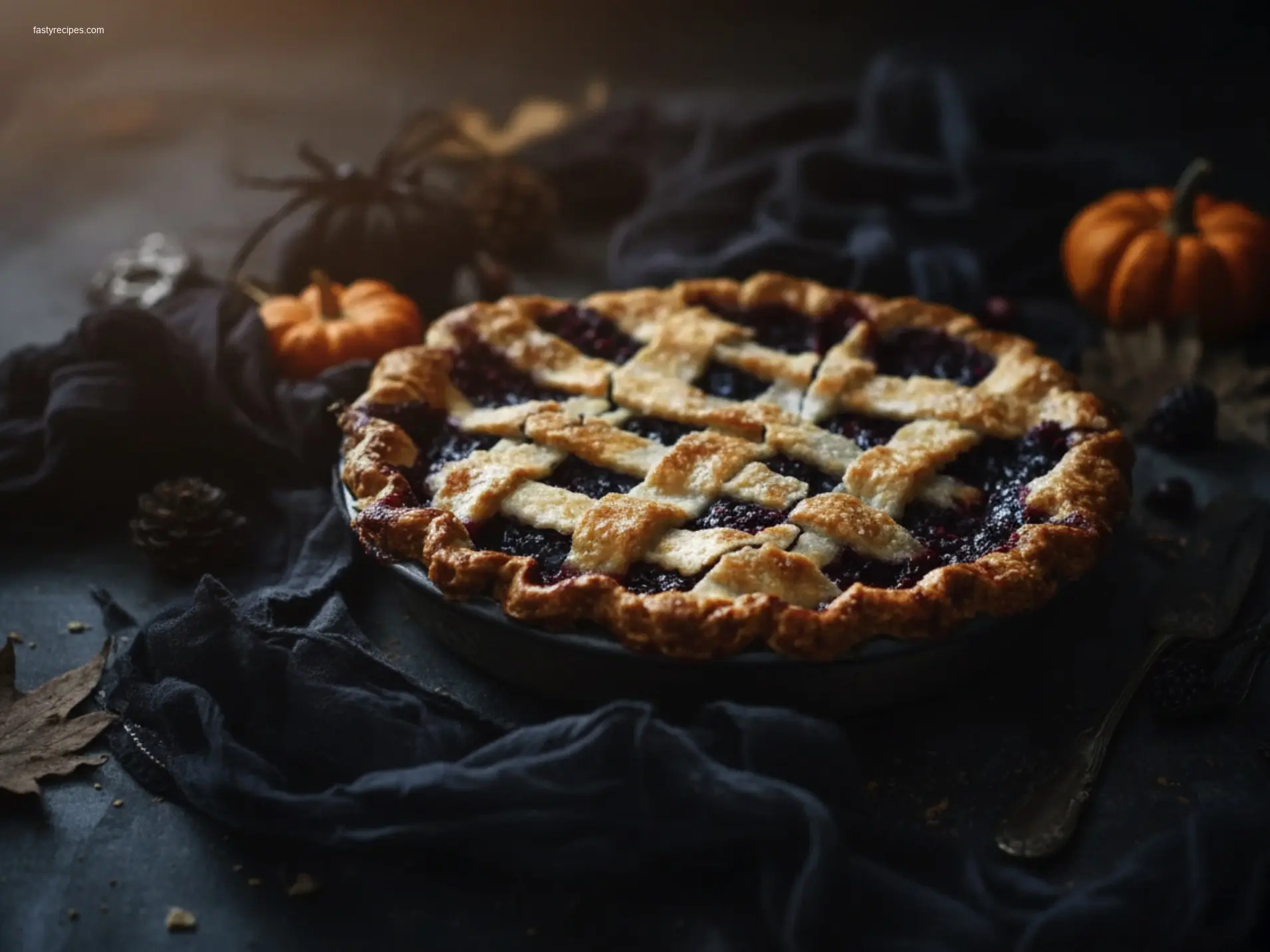Slice of Zombie Berry Pie with cream
