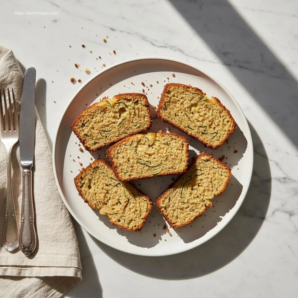 Zucchini Bread: Discover 9 Delicious Ideas 2 Delicious slices of zucchini bread on a plate, ready to enjoy.