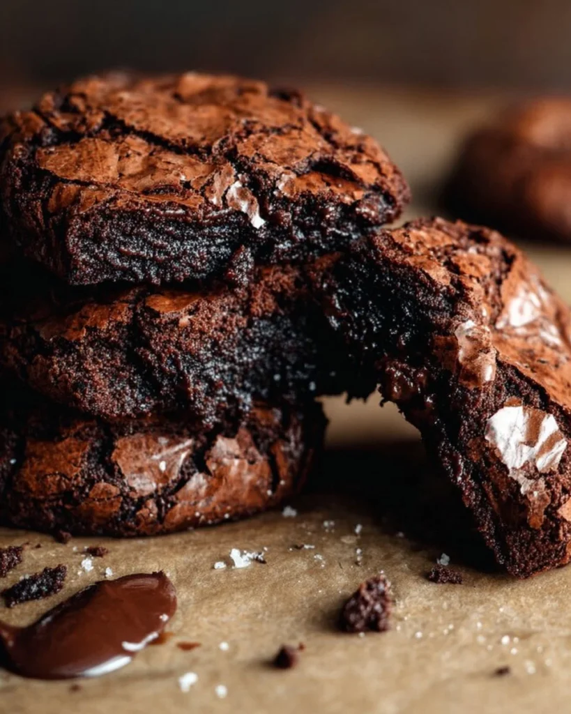 Delicious fudgy brownies and chewy brookies served on a plate