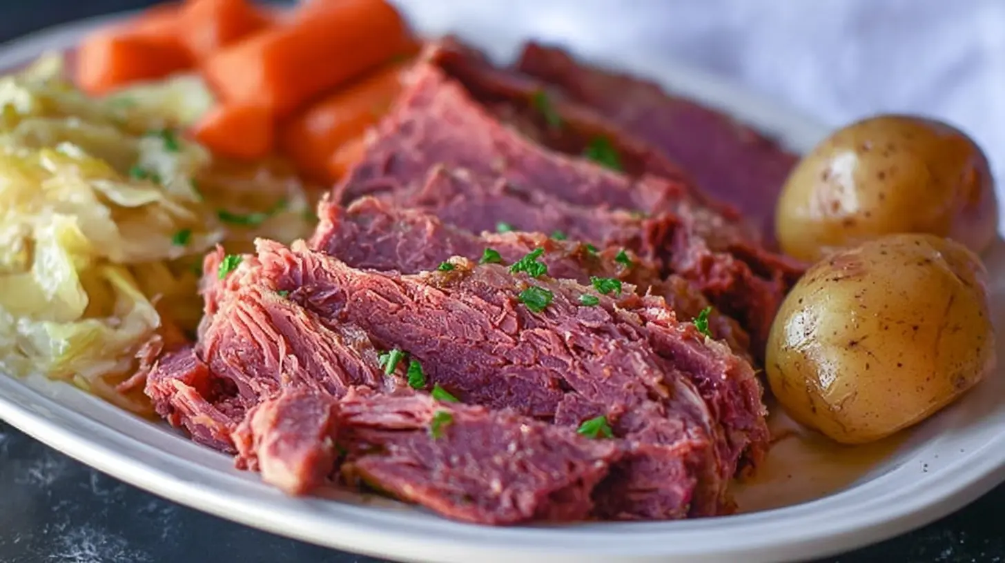 Corned Beef Recipes Slow Cooker: Your 2 New Favorites 2 A slow cooker filled with tender corned beef, cabbage, carrots, and potatoes, ready to be served as a meal.
