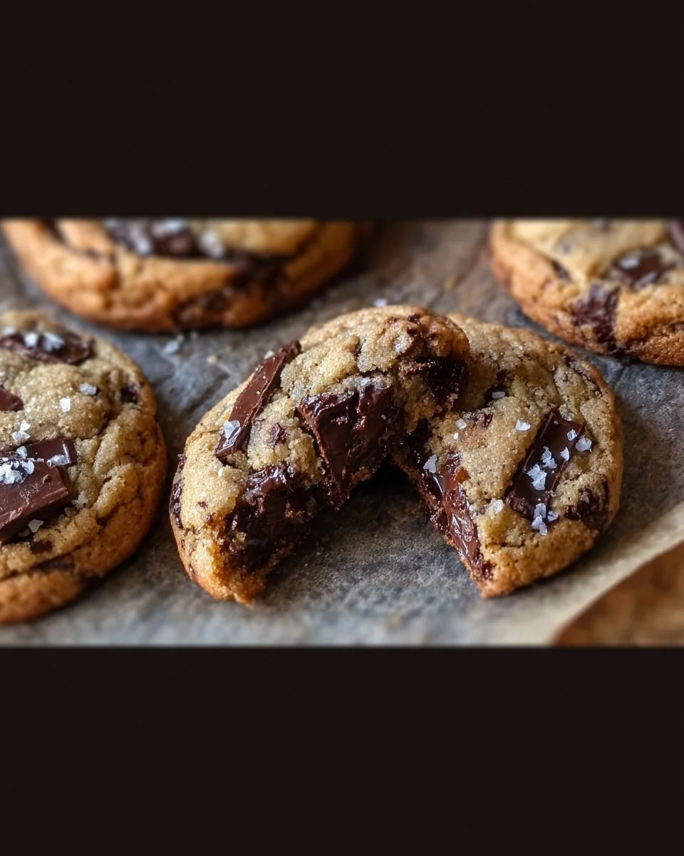 Ultra Thick Bakery Style Chocolate Chip Cookies – Crispy Edges, Gooey Centers, and Loaded with Chocolate! 1 Ultra thick bakery style chocolate chip cookies with crispy edges and gooey centers