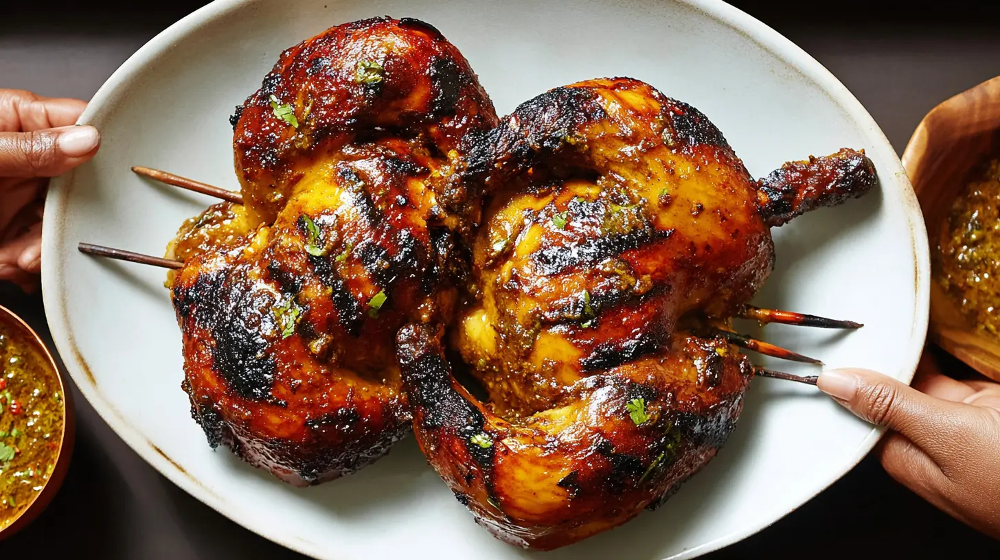 Thai Grilled Chicken: Master 7 Amazing Marinades 1 Delicious Thai grilled chicken on a plate