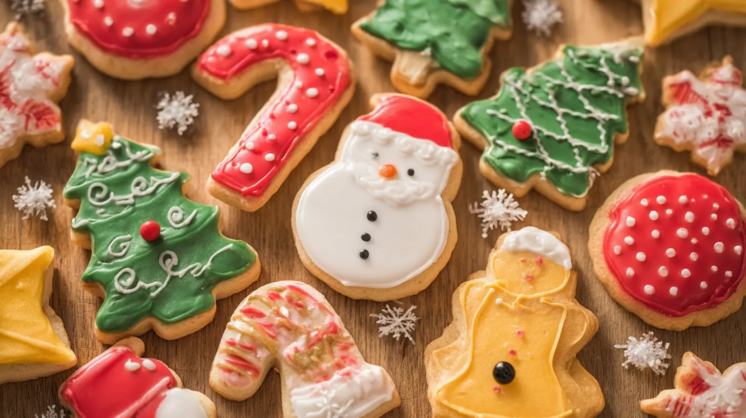 easy christmas cookie recipes: Best 5 Ever! 2 A collection of baked goods from easy Christmas cookie recipes on a festive plate.