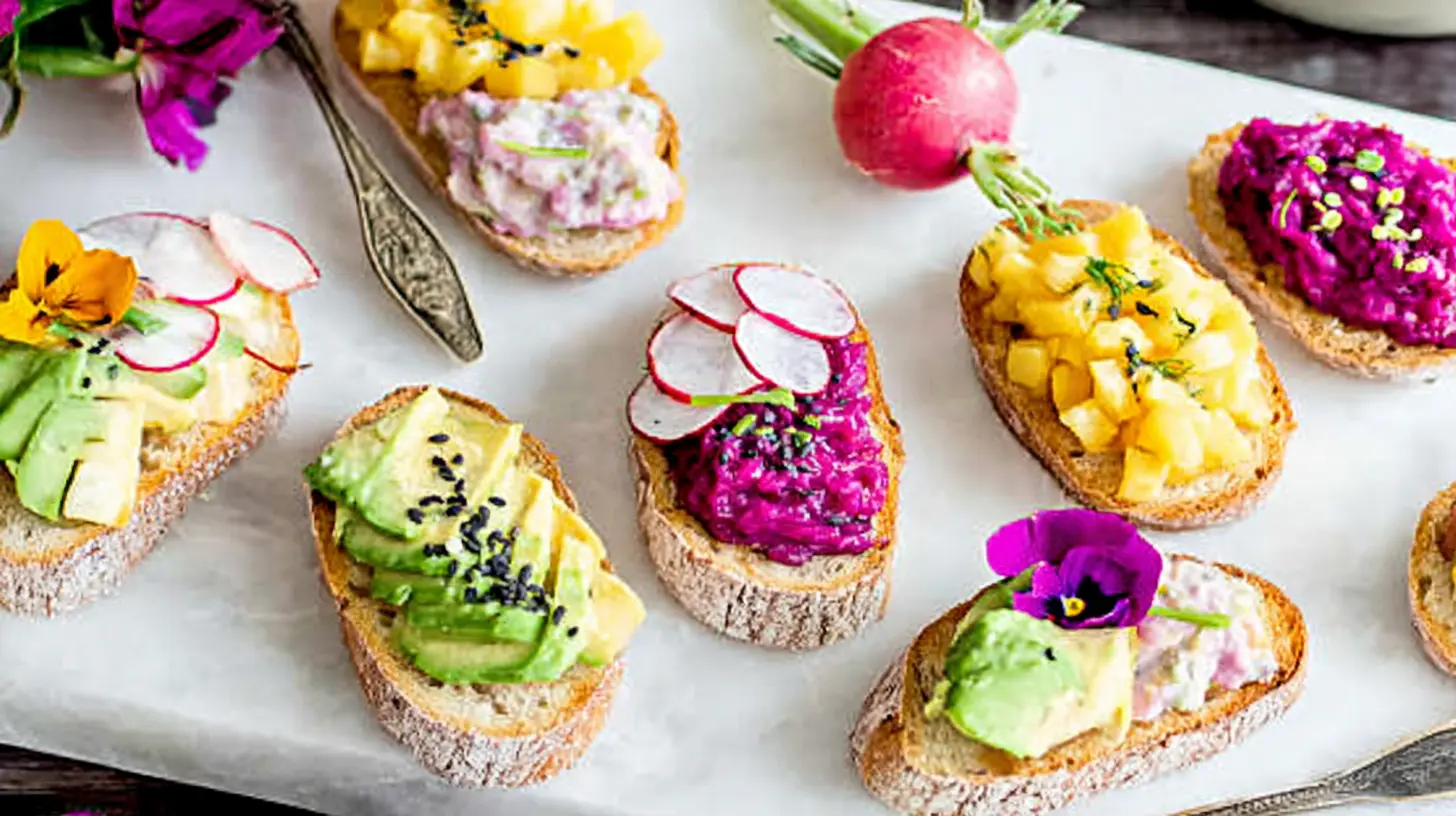 Elegant Vegan Appetizers: 7 Best for Your Party 2 A display of beautifully arranged elegant vegan appetizers