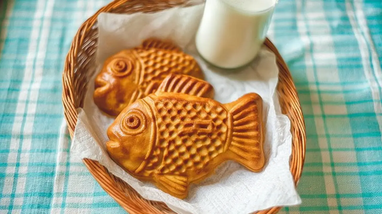 A whimsical fish-shaped cake decorated with frosting and sprinkles.