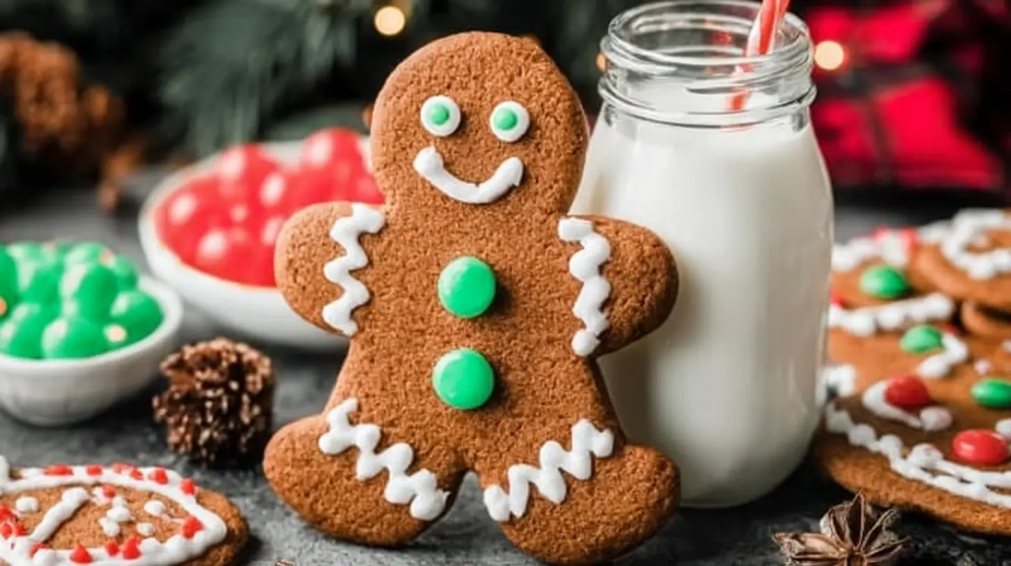Gingerbread Cookies: 3 Easy Steps to Bake 2 A collection of festive gingerbread cookies decorated with white icing.