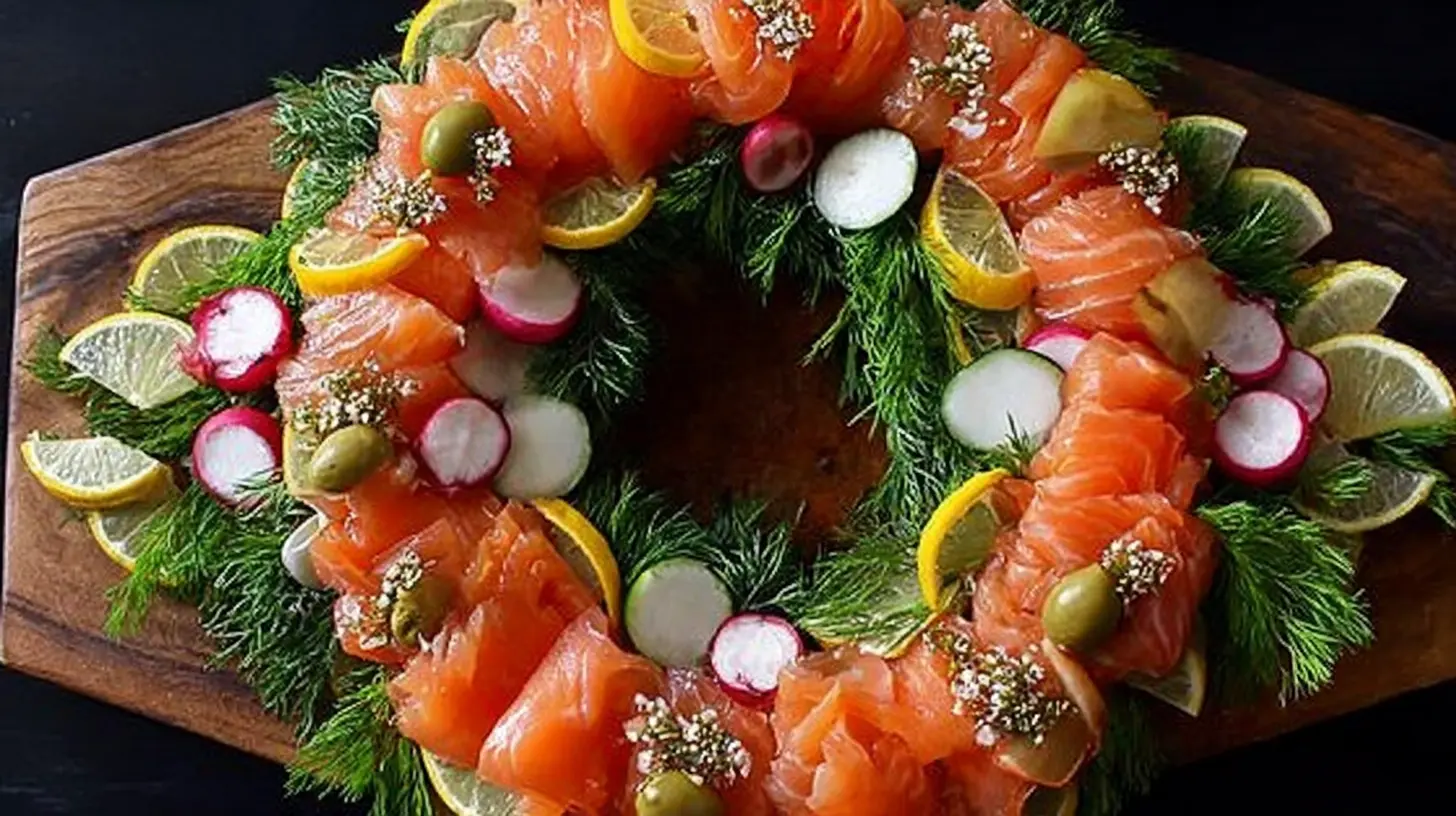 Une table de repas Noël joliment décorée avec des plats festifs