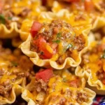 Delicious taco ranch bites, ready to be served as appetizers.