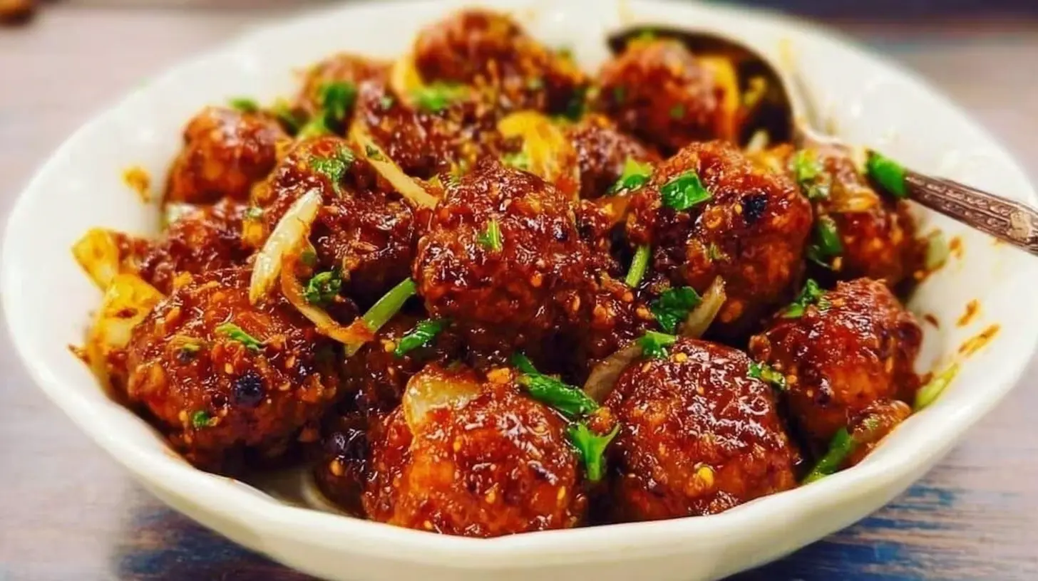 Cabbage Manchurian: 4 Ways to Serve This Treat 1 Cabbage Manchurian served hot in a ceramic bowl