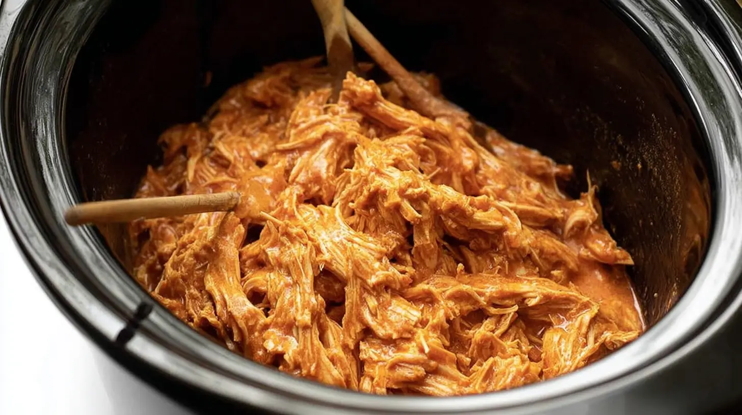 Delicious Crockpot Garlic Parmesan Chicken, perfectly slow-cooked.