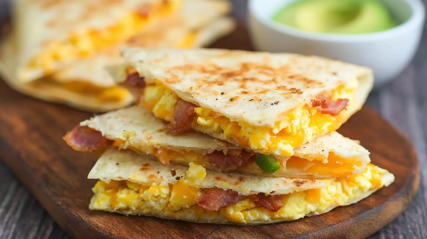 A collection of varied breakfast ideas made with basic ingredients, presented on a wooden table.