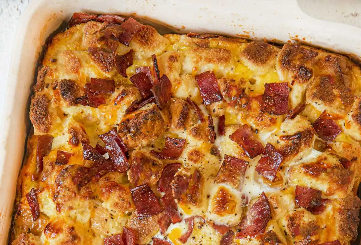 Nutritious Breakfast Casserole Dish: Top 4 Benefits 2 A steaming nutritious breakfast casserole dish, fresh from the oven.